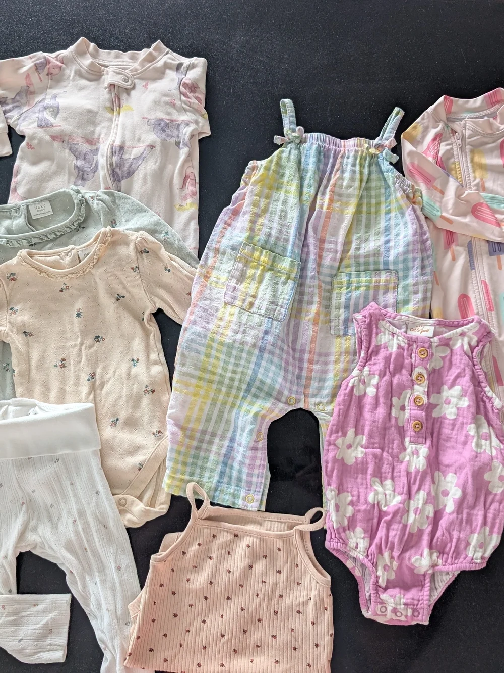 Pastel Fun And Cute Girls Clothing Bundle 6-9 Months